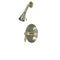 Kingston Brass Restoration Single-Handle Pressure Balanced Shower Faucet, Brushed Nickel/Polished Brass (KB3639ALSO)