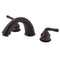 Kingston Brass Magellan Two-Handle Deck Mount Roman Tub Faucet, Oil Rubbed Bronze (KB365)