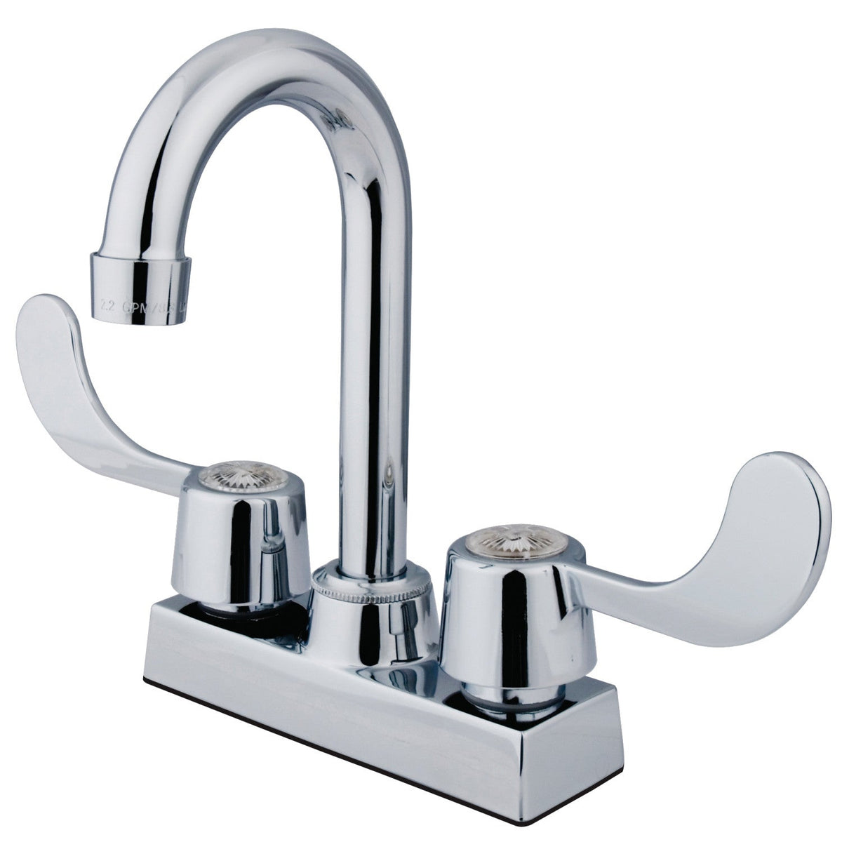 Vista Double-Handle 4" Centerset Bar Faucet in Polished Chrome