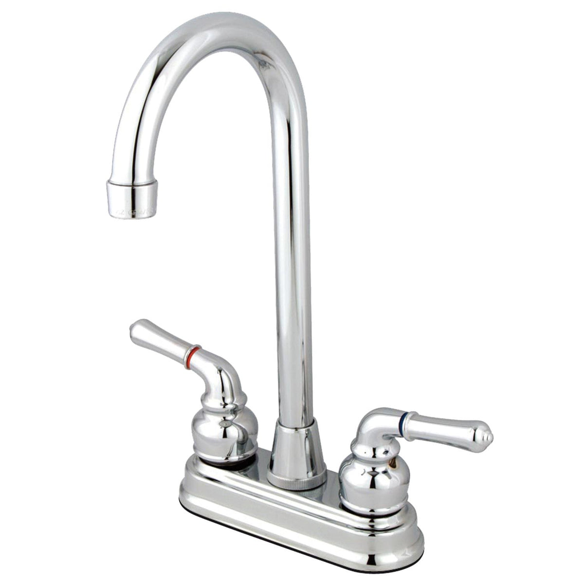 Magellan Double-Handle 4" Centerset Bar Faucet in Polished Chrome