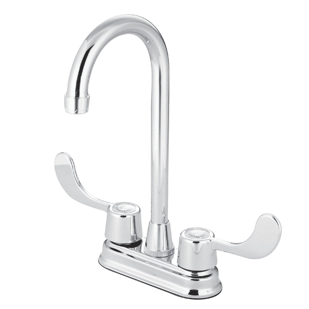 Vista Double-Handle 4" Centerset Bar Faucet in Polished Chrome