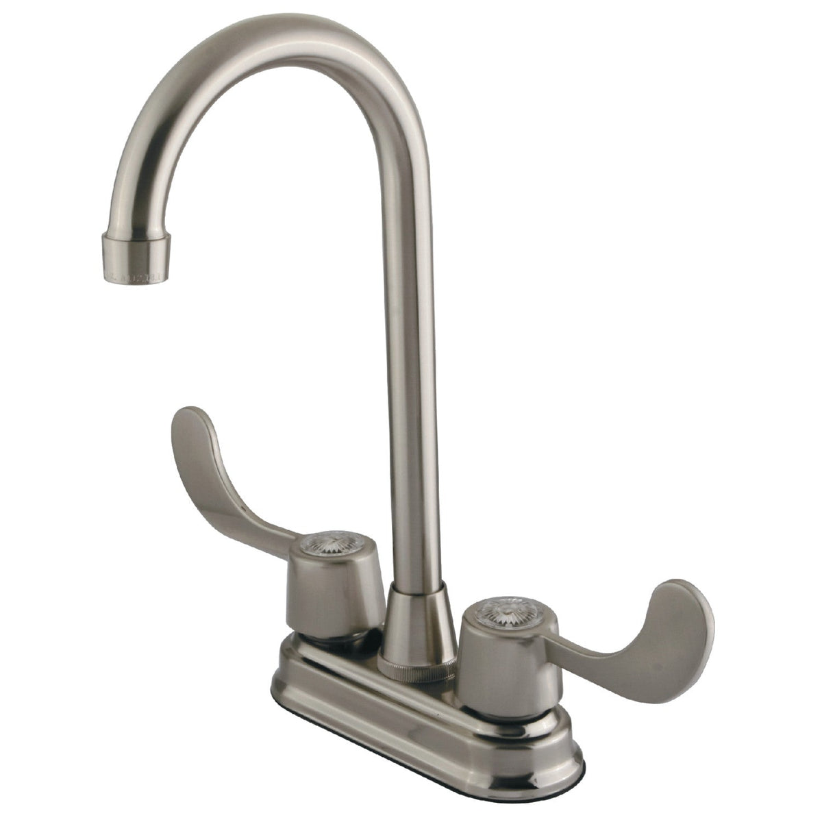 Vista Double-Handle 4" Centerset Bar Faucet in Brushed Nickel