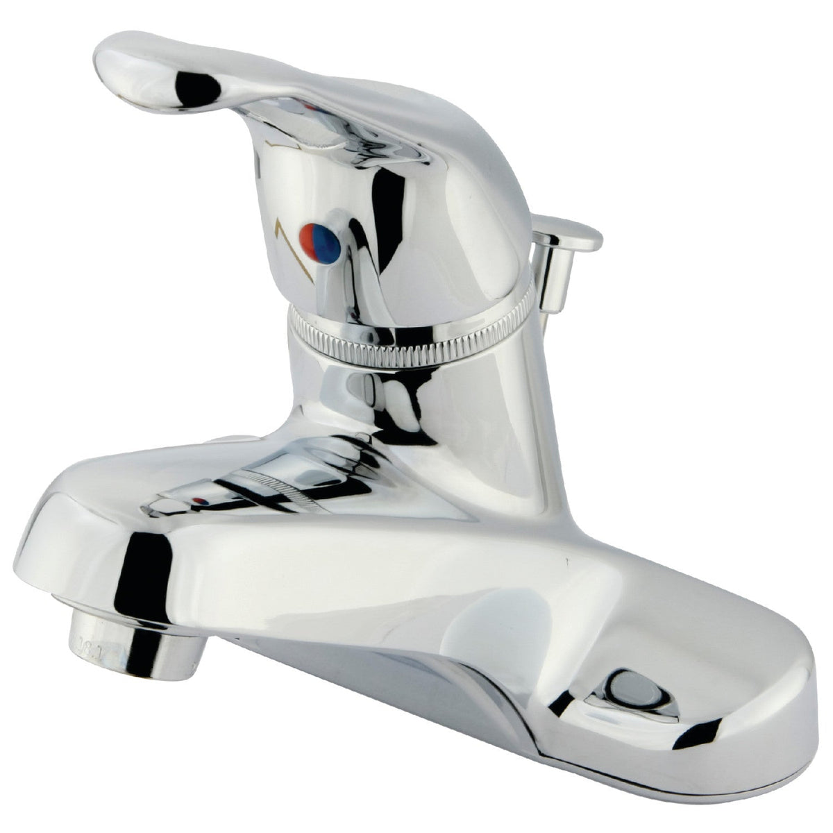 Wyndham Single-Handle 4" Centerset Bathroom Faucet with ABS Pop-Up Drain in Polished Chrome