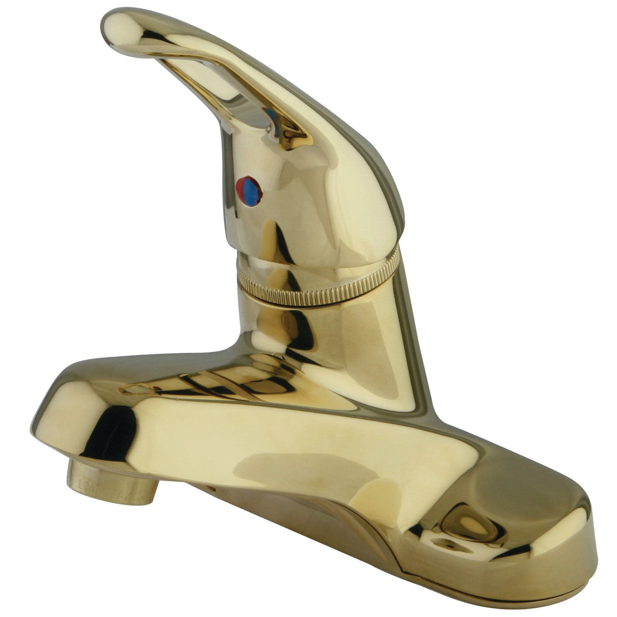 Wyndham Single-Handle 4" Centerset Bathroom Faucet in Polished Brass