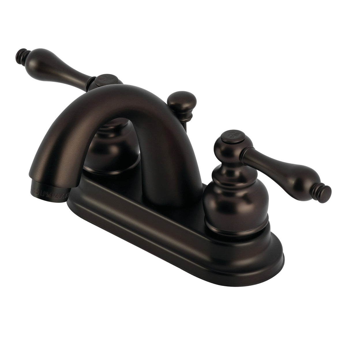 Restoration Double-Handle 4" Centerset Bathroom Faucet with Pop-Up Drain in Oil Rubbed Bronze