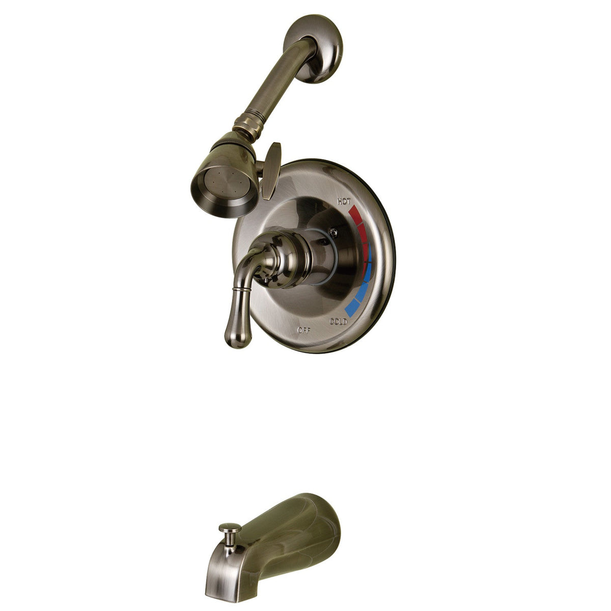 Magellan Single-Handle Pressure Balanced Tub and Shower Faucet in Black Stainless