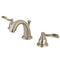 Kingston Brass NuWave French Widespread Bathroom Faucet with Pop-Up Drain, Brushed Nickel (KB8918NFL)