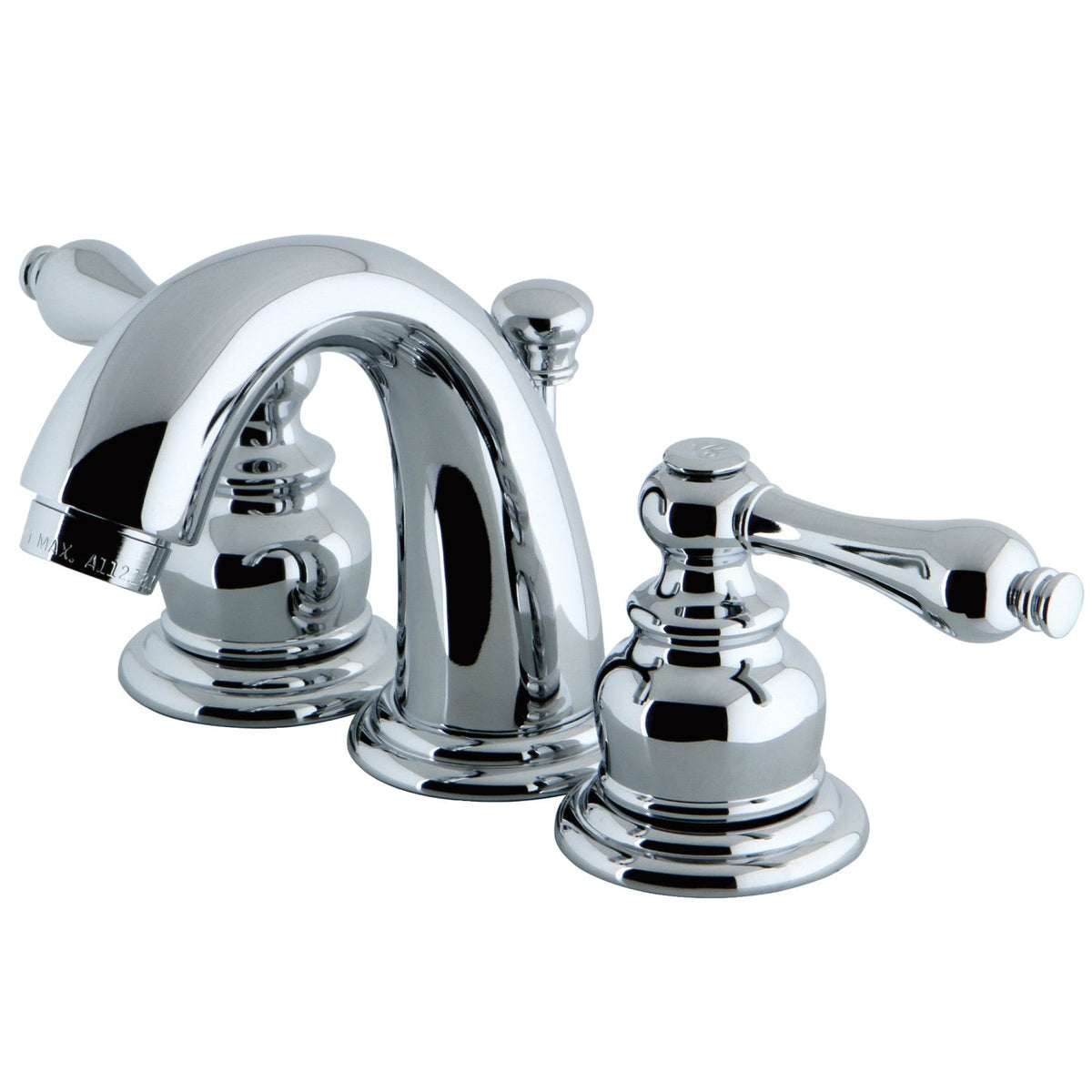 Victorian Widespread Bathroom Faucet with Pop-Up Drain in Polished Chrome
