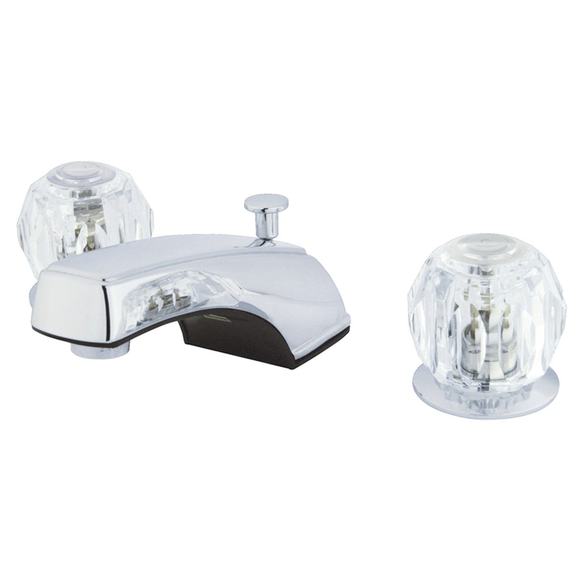 Americana Widespread Bathroom Faucet with Pop-Up Drain in Polished Chrome
