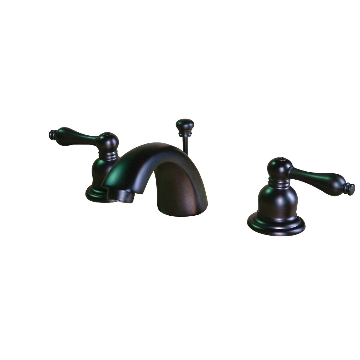 Victorian Mini-Widespread Bathroom Faucet with Pop-Up Drain in Oil Rubbed Bronze