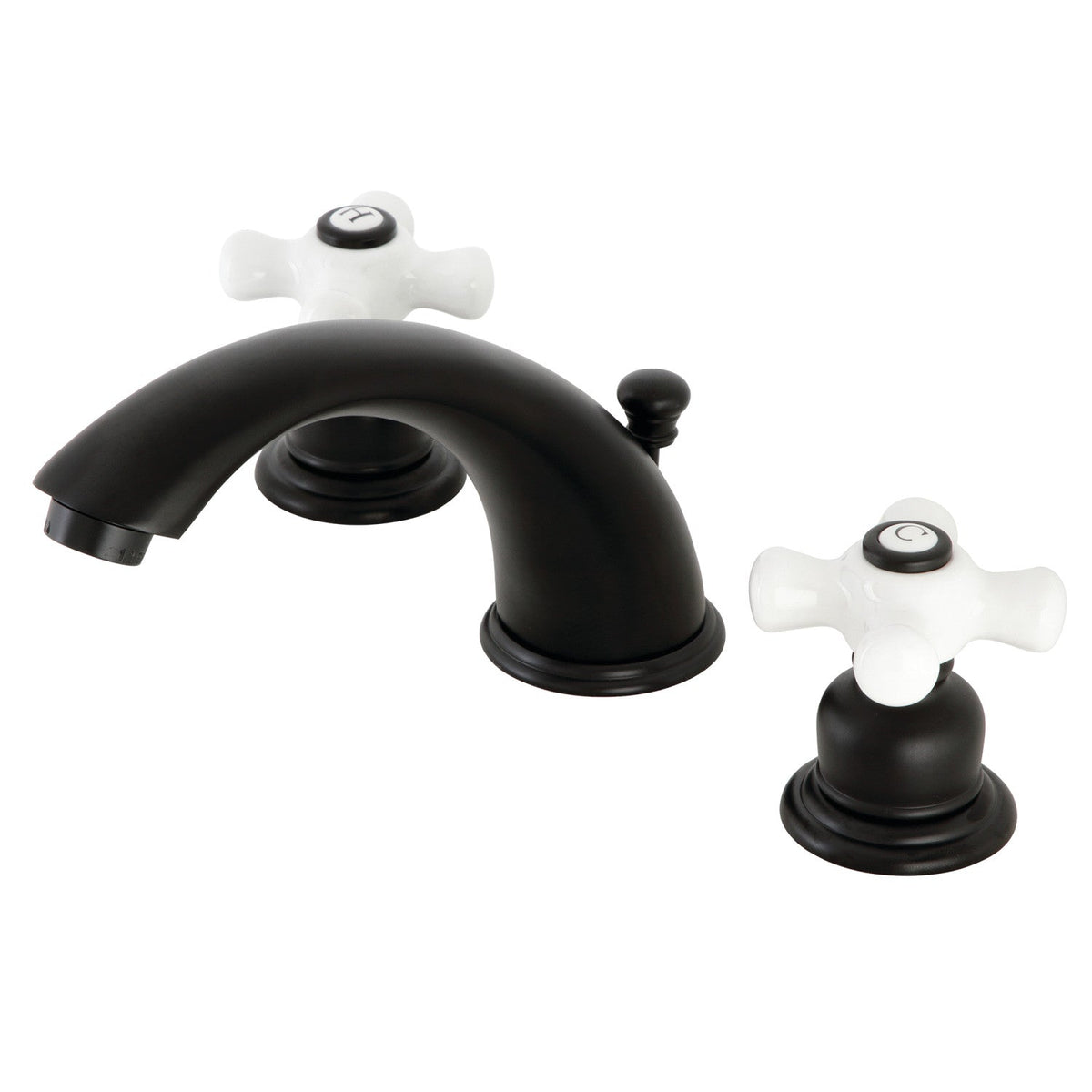 Magellan Widespread Bathroom Faucet with Pop-Up Drain in Matte Black
