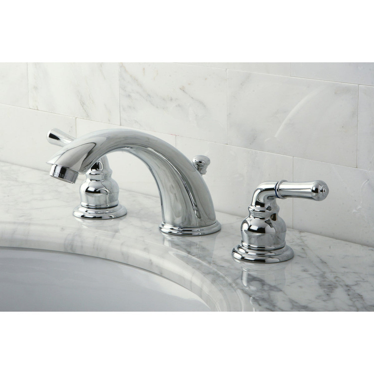 Magellan Widespread Bathroom Faucet with Pop-Up Drain in Polished Chrome
