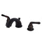 Kingston Brass Magellan Widespread Bathroom Faucet with Pop-Up Drain, Oil Rubbed Bronze (KB965)