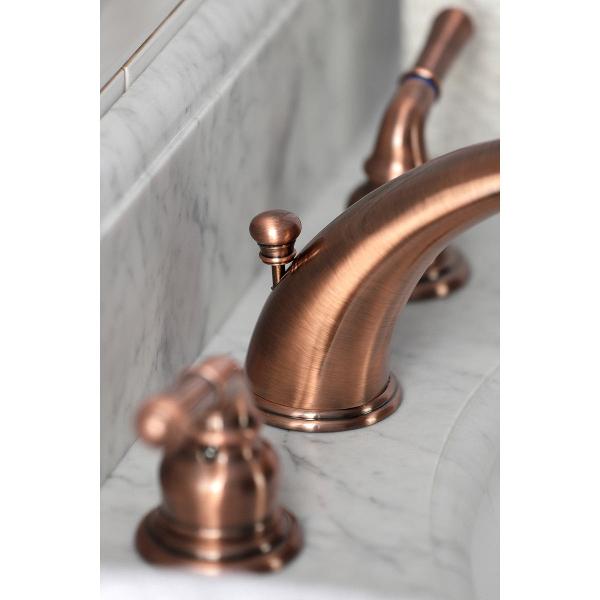 Magellan Widespread Bathroom Faucet with Pop-Up Drain in Antique Copper