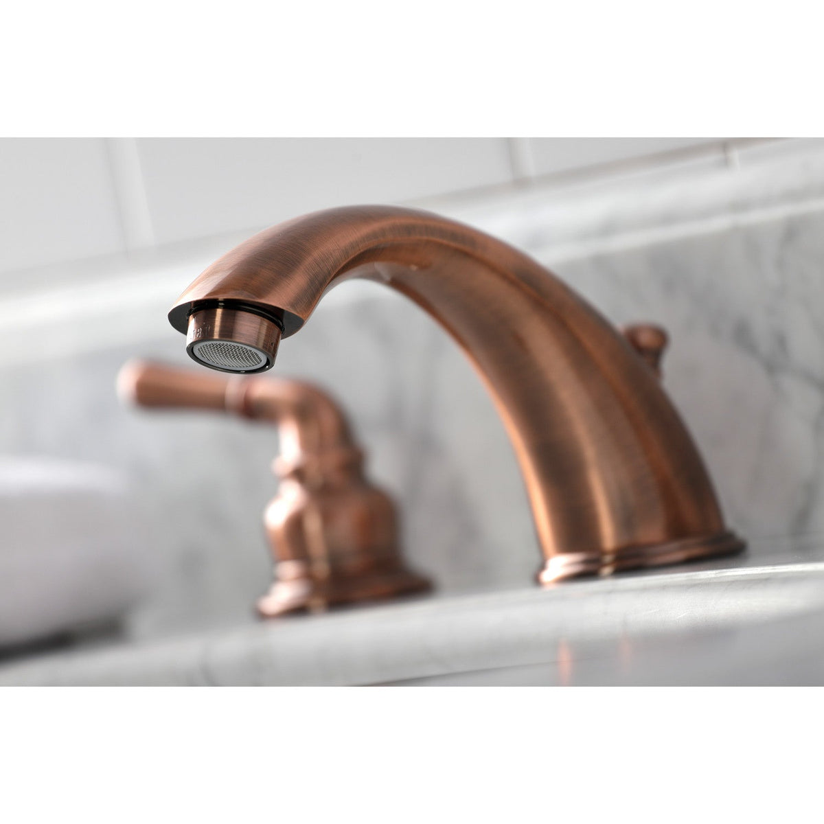 Magellan Widespread Bathroom Faucet with Pop-Up Drain in Antique Copper