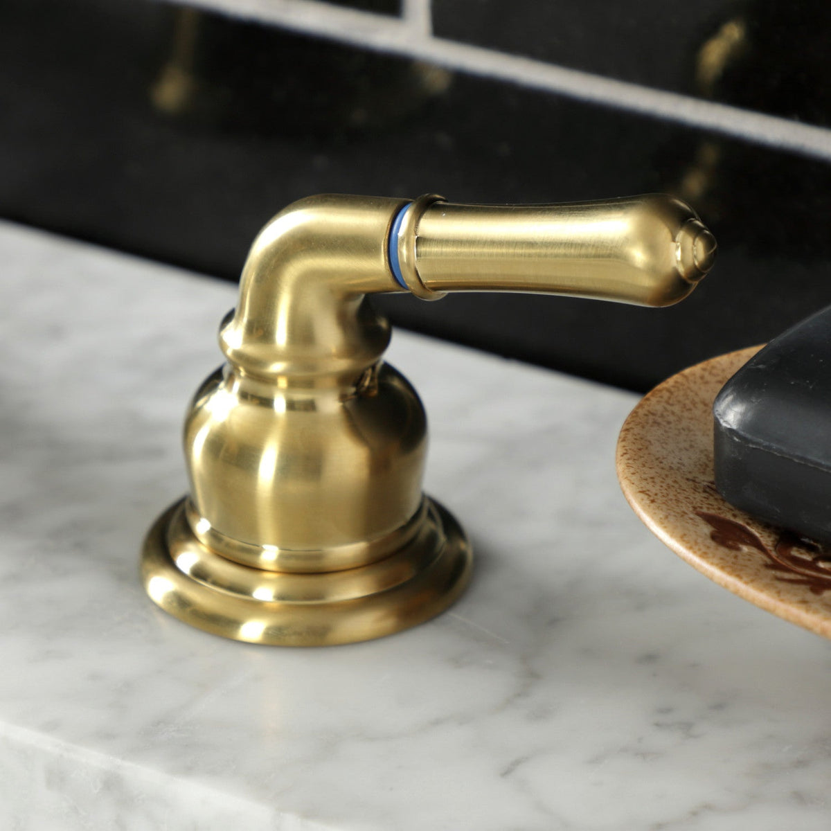 Magellan Widespread Bathroom Faucet with Pop-Up Drain in Brushed Brass