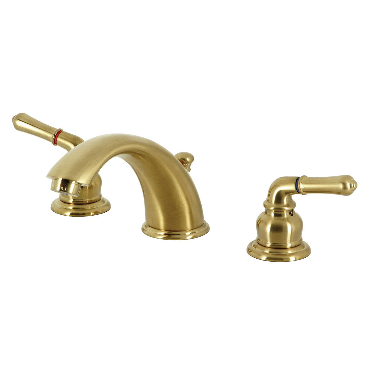 Magellan Widespread Bathroom Faucet with Pop-Up Drain in Brushed Brass