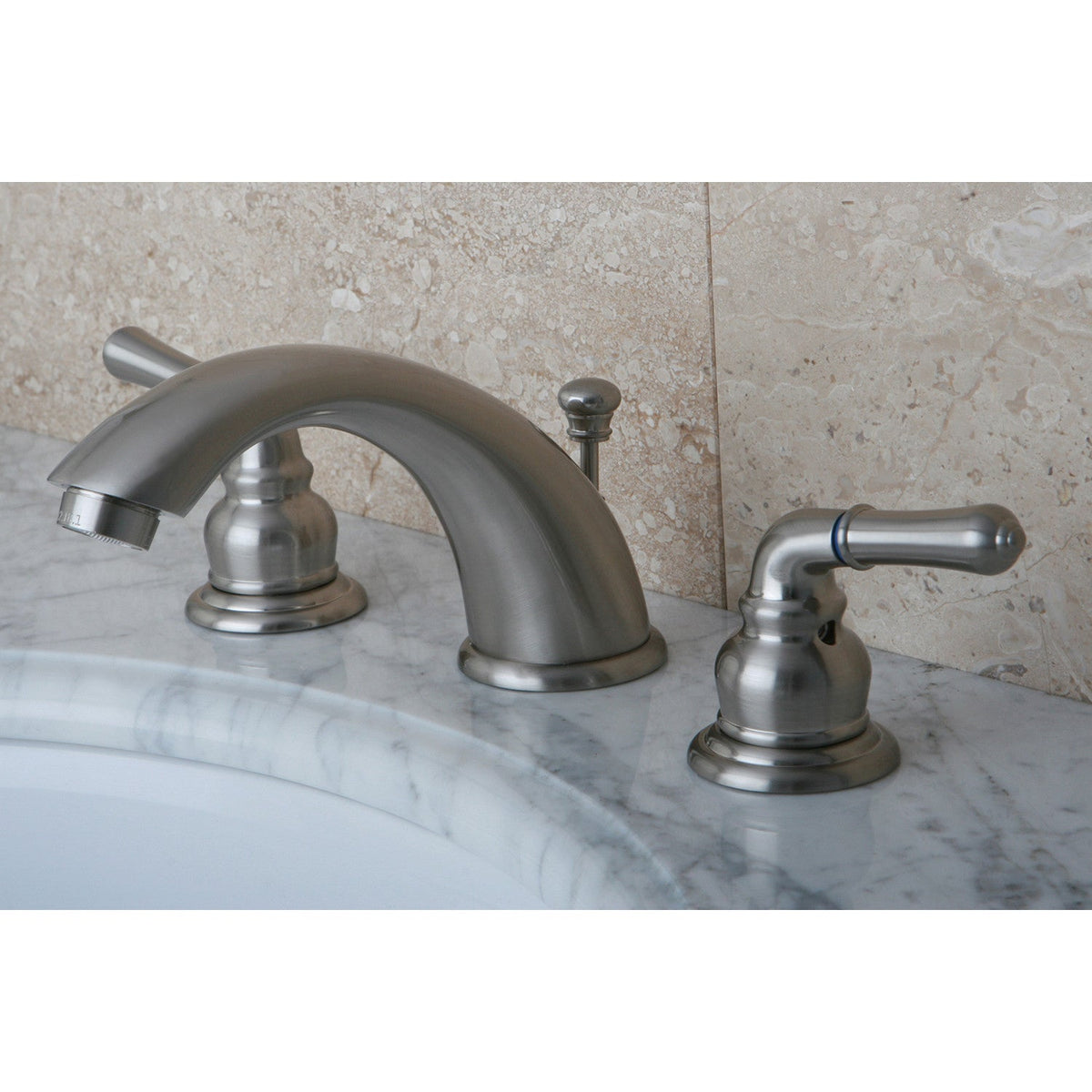 Magellan Widespread Bathroom Faucet with Pop-Up Drain in Brushed Nickel