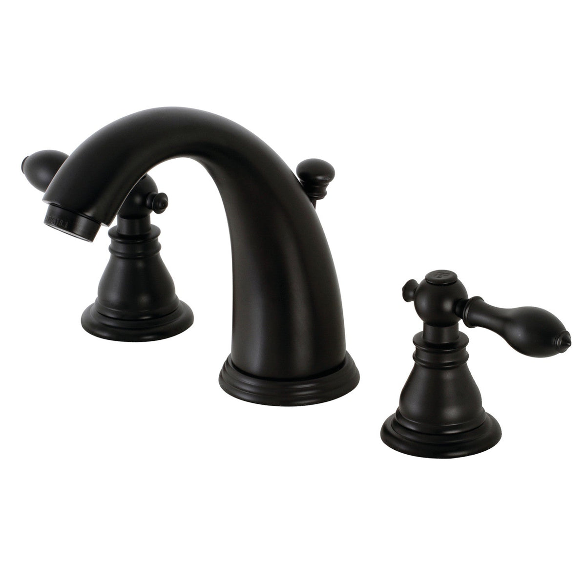 American Classic Widespread Bathroom Faucet with Pop-Up Drain in Matte Black