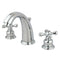 Kingston Brass Victorian Widespread Bathroom Faucet with Pop-Up Drain, Polished Chrome (KB981AX)
