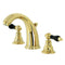 Kingston Brass Duchess Widespread Bathroom Faucet with Pop-Up Drain, Polished Brass (KB982AKL)