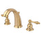 Kingston Brass Victorian Widespread Bathroom Faucet with Pop-Up Drain, Polished Brass (KB982AL)