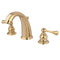 Kingston Brass Victorian Widespread Bathroom Faucet with Pop-Up Drain, Polished Brass (KB982BL)