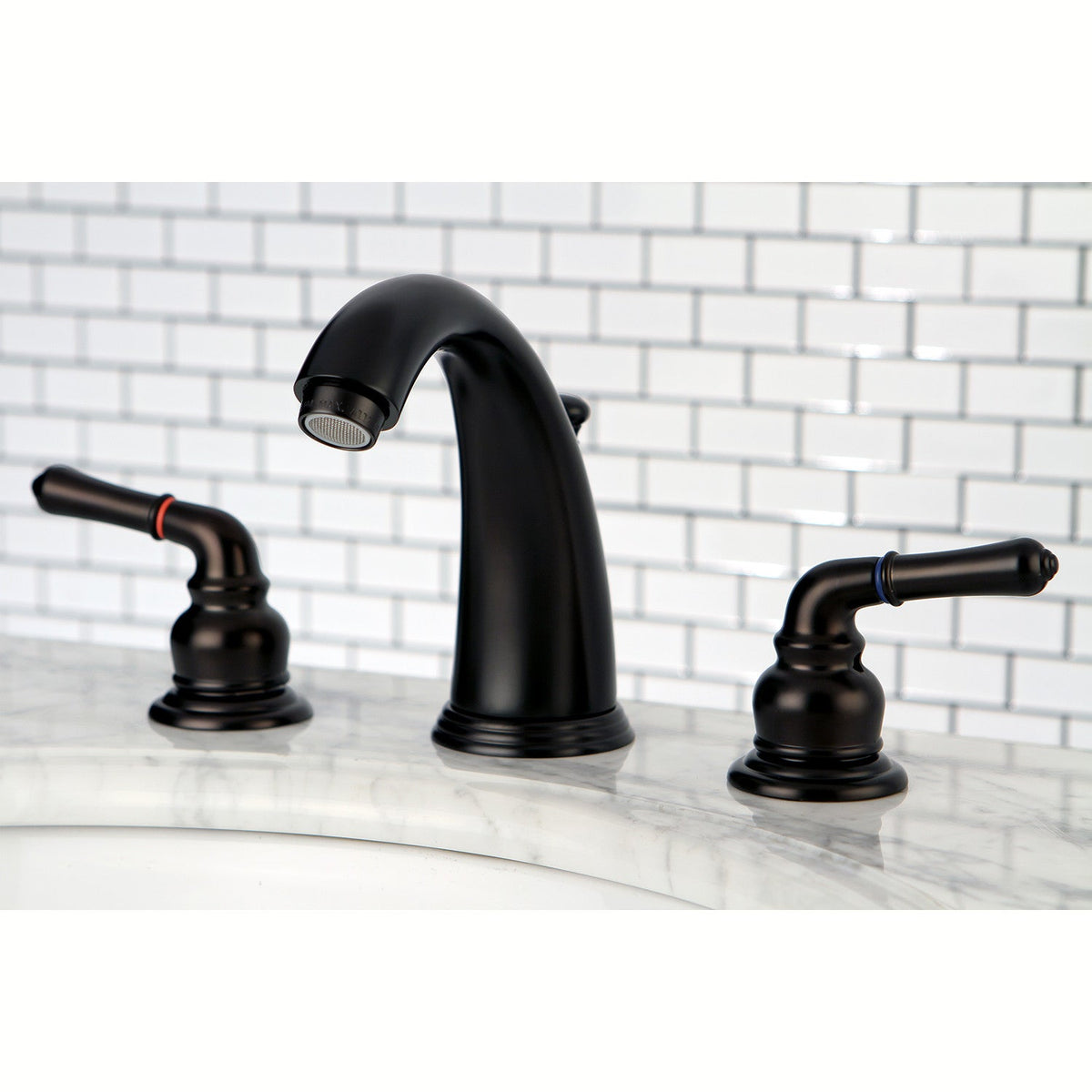 Magellan Widespread Bathroom Faucet with Pop-Up Drain in Oil Rubbed Bronze