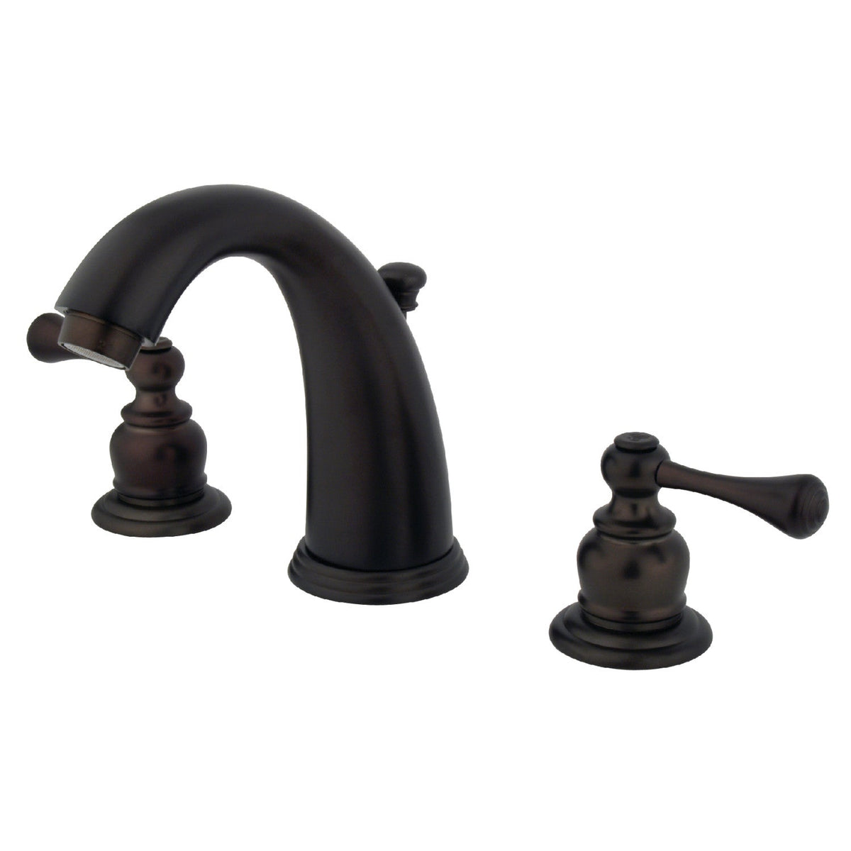 Victorian Widespread Bathroom Faucet with Pop-Up Drain in Oil Rubbed Bronze