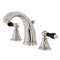 Kingston Brass Duchess Widespread Bathroom Faucet with Pop-Up Drain, Polished Nickel (KB986AKLPN)