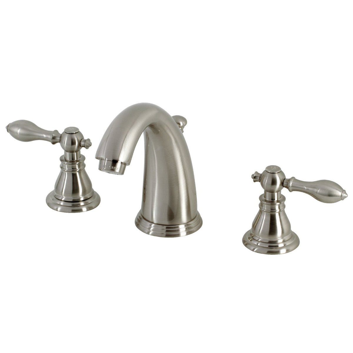 American Classic Widespread Bathroom Faucet with Pop-Up Drain in Brushed Nickel
