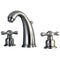 Kingston Brass Victorian Widespread Bathroom Faucet with Pop-Up Drain, Brushed Nickel (KB988AX)