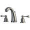 Kingston Brass Victorian Widespread Bathroom Faucet with Pop-Up Drain, Brushed Nickel (KB988BL)