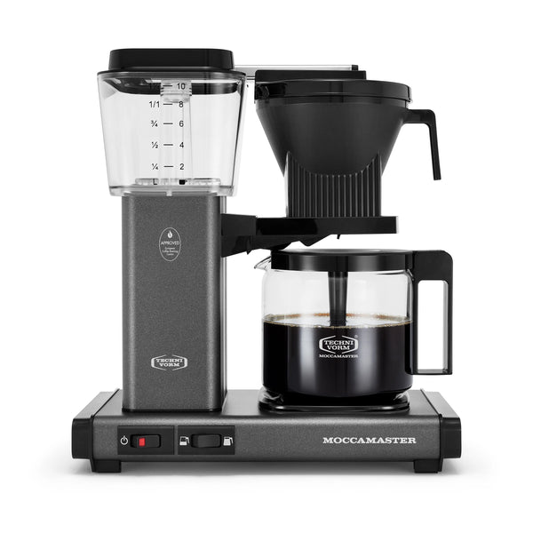 Moccamaster KBGV Select Glass Carafe Brewers in Stone Grey with Volume Selector Switch, Auto-off 100 minutes, 1.25L, 40oz, 10cups, Automatic Drip-Stop (53949
)