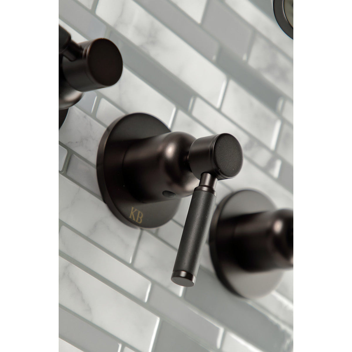 Kaiser Triple-Handle Tub and Shower Faucet in Oil Rubbed Bronze