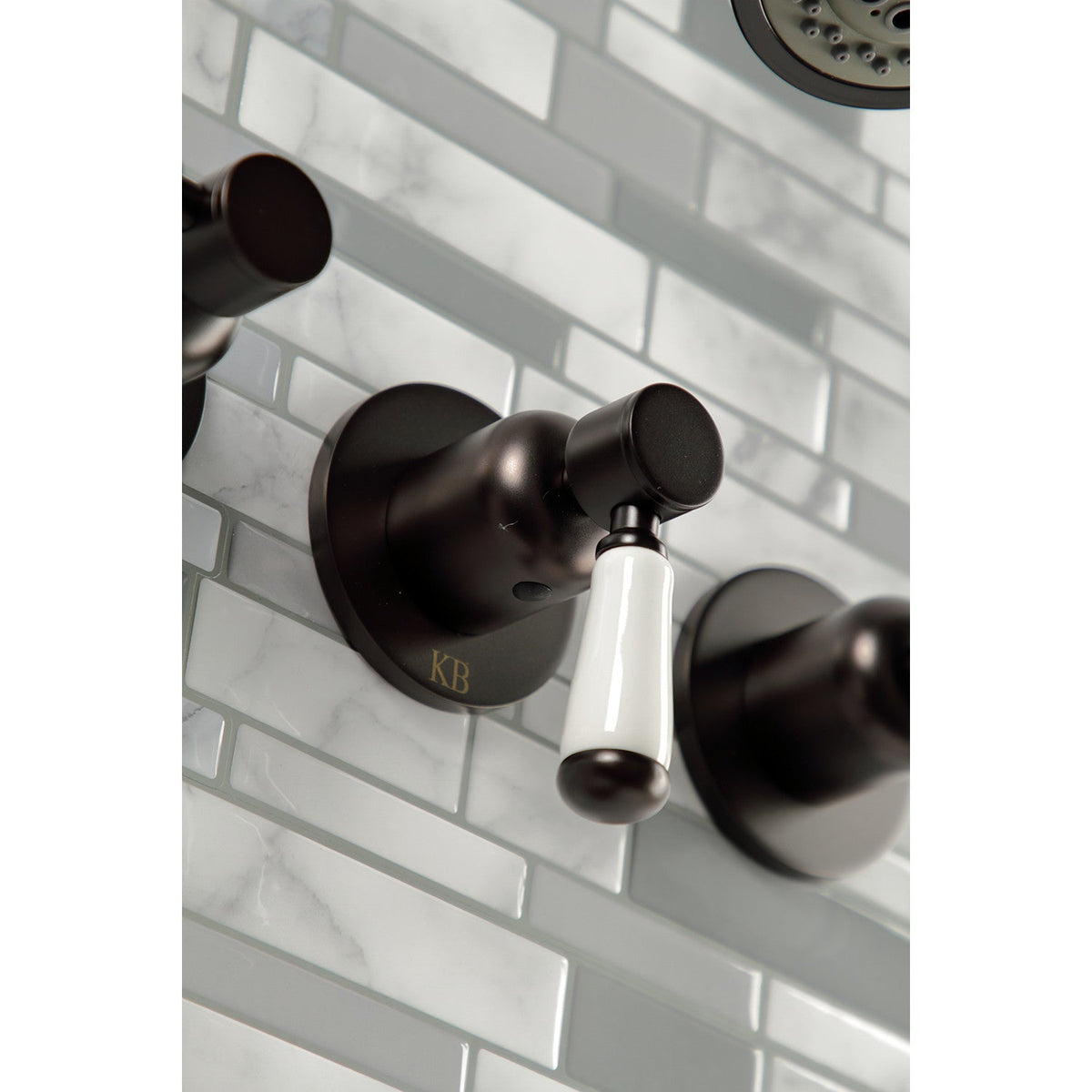 Paris Triple-Handle Tub and Shower Faucet in Oil Rubbed Bronze
