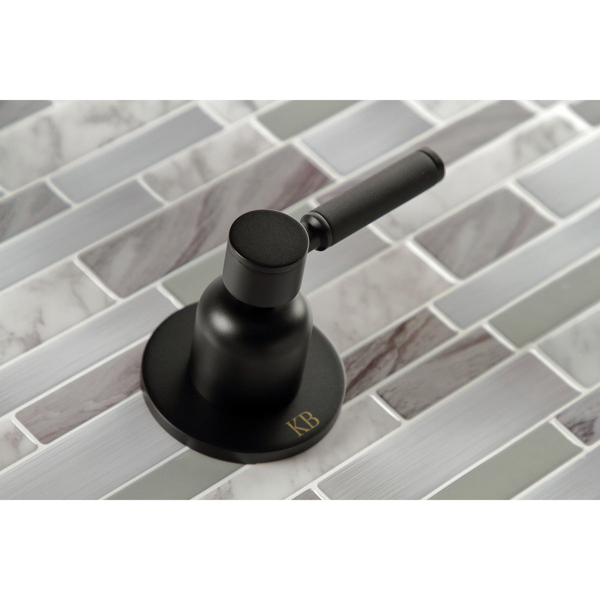 Kaiser Double-Handle Tub and Shower Faucet in Matte Black