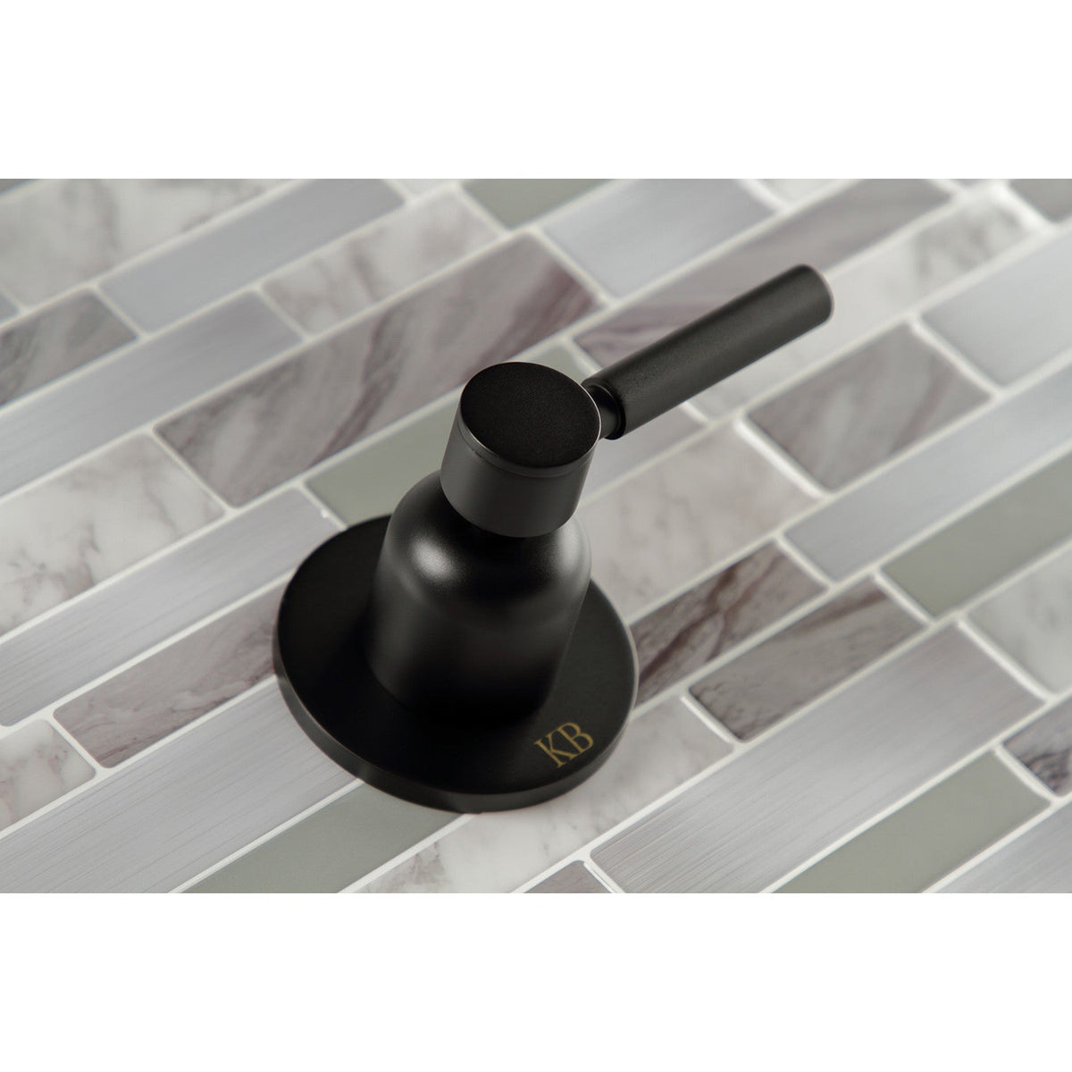 Concord Double-Handle Tub and Shower Faucet in Matte Black
