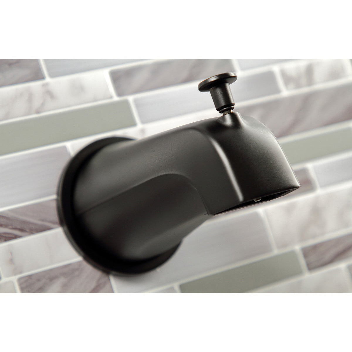 NuvoFusion Double-Handle Tub and Shower Faucet in Matte Black