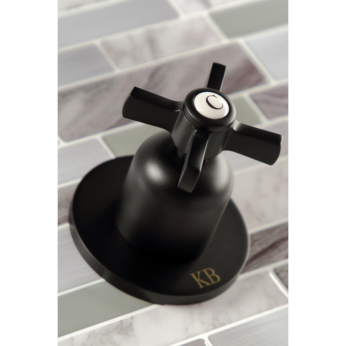 Millennium Double-Handle Tub and Shower Faucet in Matte Black