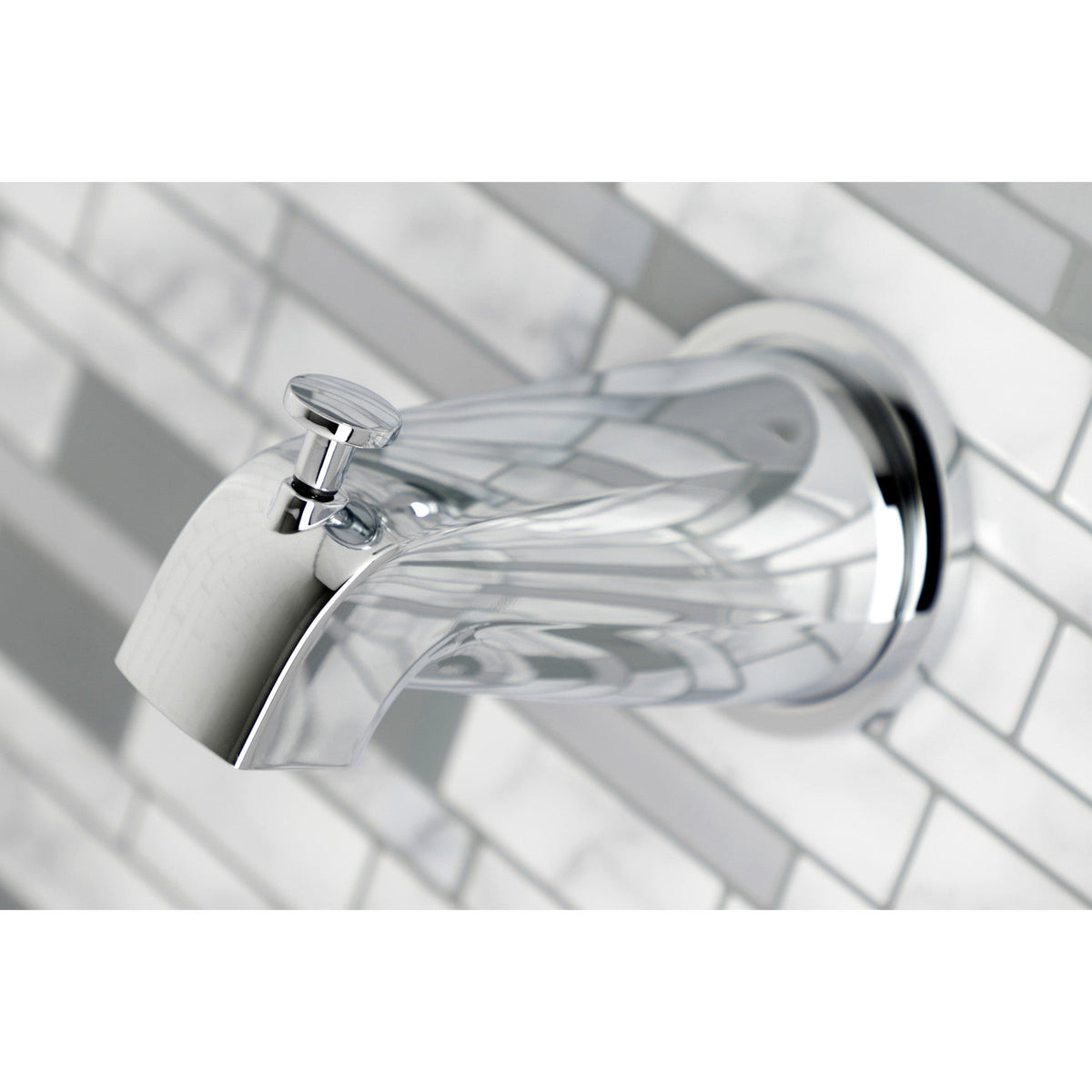 Metropolitan Double-Handle Tub and Shower Faucet in Polished Chrome
