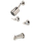 Kingston Brass NuvoFusion Double-Handle Tub and Shower Faucet, Polished Nickel (KBX8146NDL)