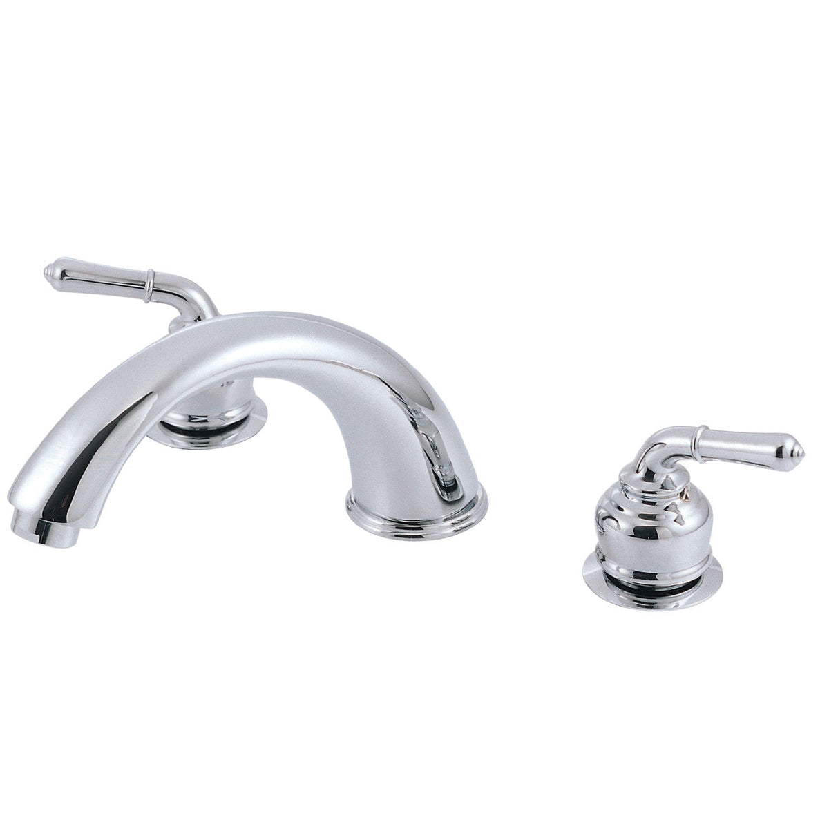 Magellan Two-Handle Deck Mount Roman Tub Faucet in Polished Chrome