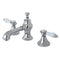Kingston Brass Bel-Air Widespread Bathroom Faucet with Brass Pop-Up, Polished Chrome (KC7061BPL)