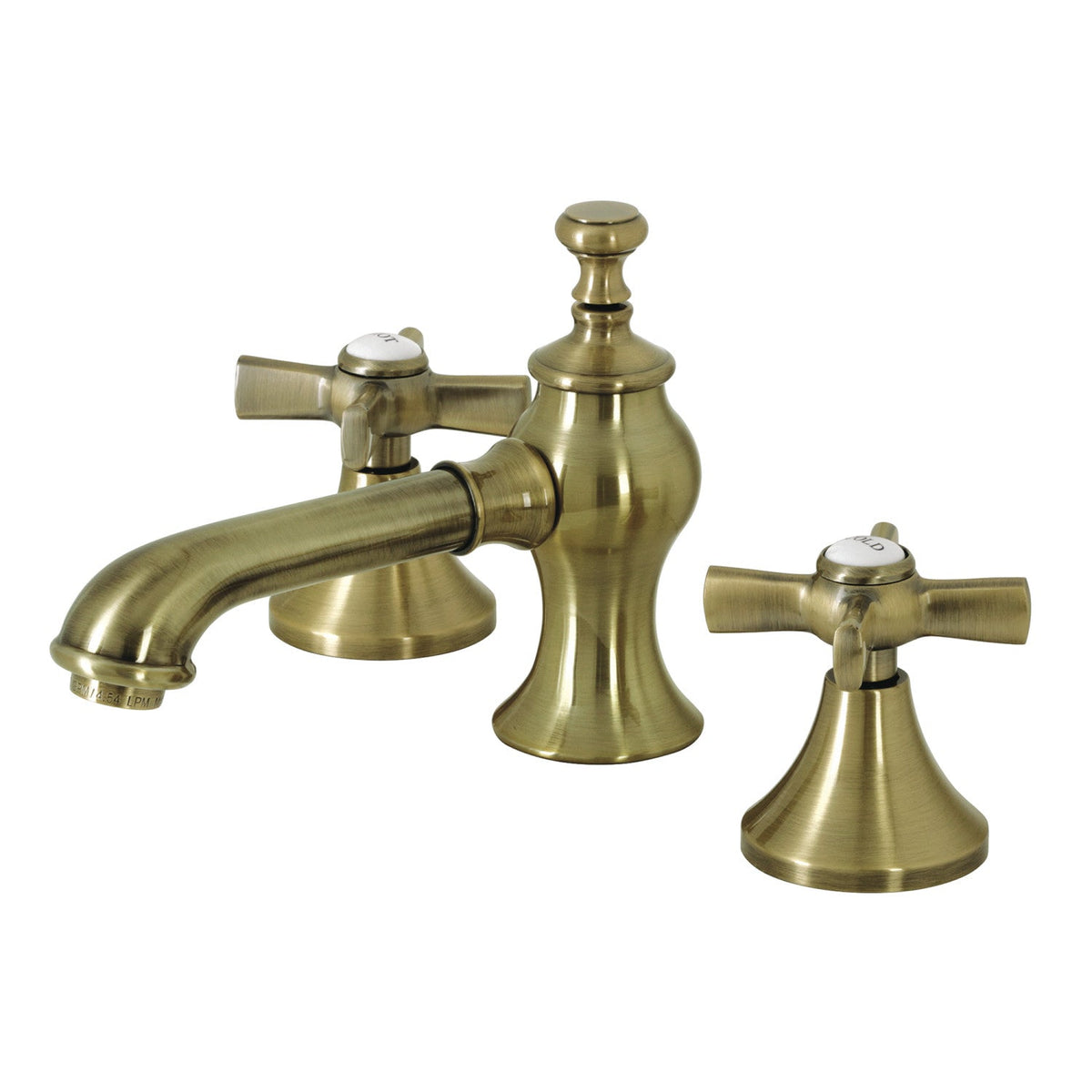 Millennium Widespread Bathroom Faucet with Brass Pop-Up in Antique Brass