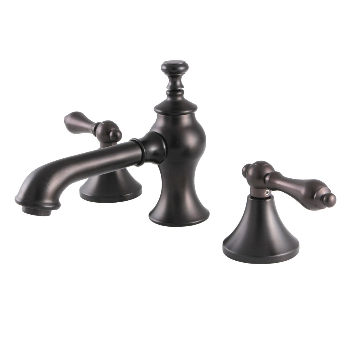 Vintage Widespread Bathroom Faucet with Brass Pop-Up in Oil Rubbed Bronze