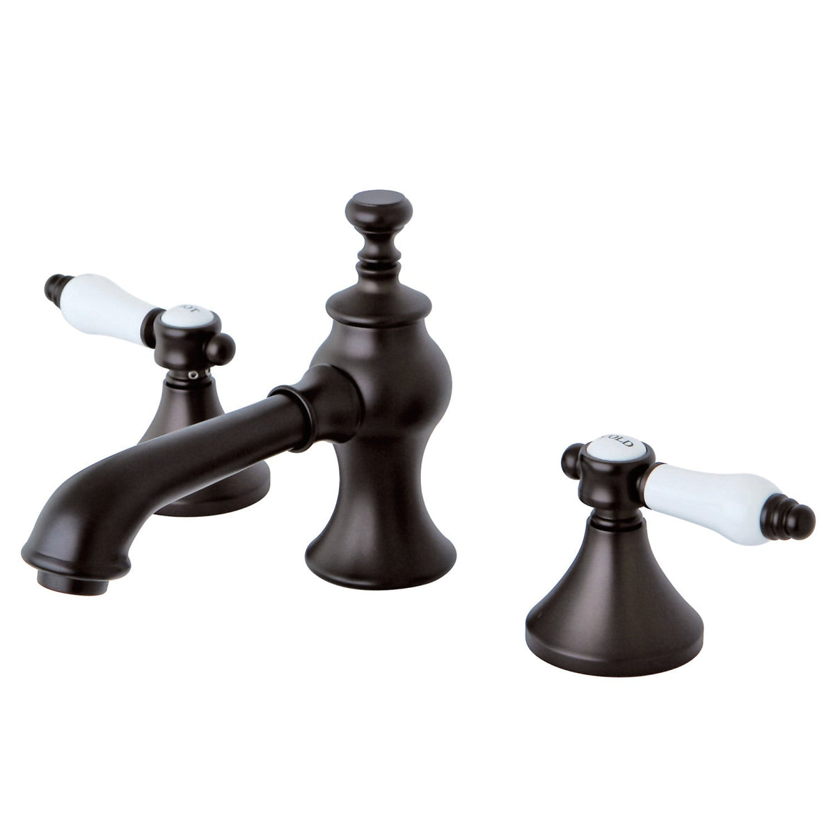Bel-Air Widespread Bathroom Faucet with Brass Pop-Up in Oil Rubbed Bronze