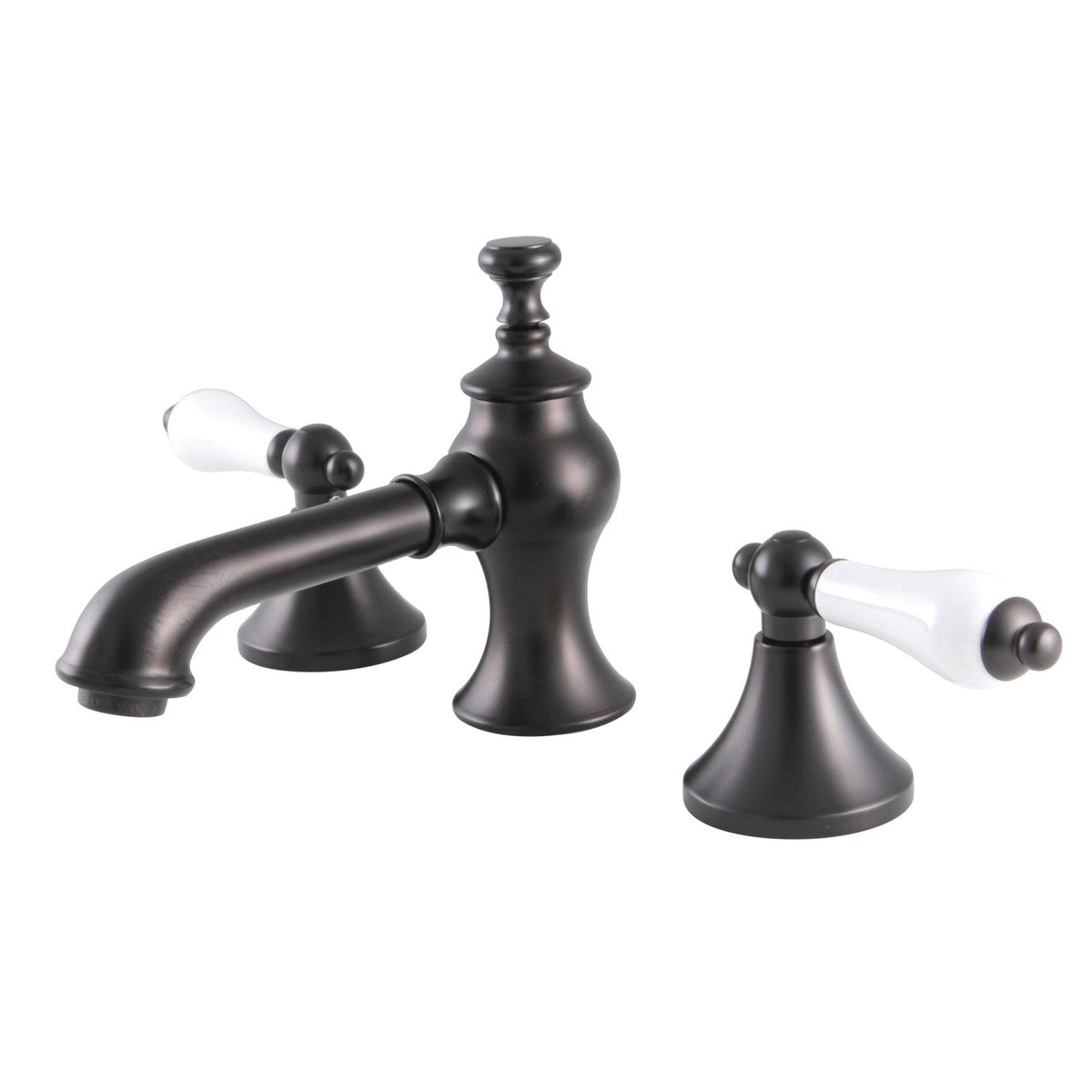 Vintage Widespread Bathroom Faucet with Brass Pop-Up in Oil Rubbed Bronze