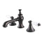 Kingston Brass Vintage Widespread Bathroom Faucet with Brass Pop-Up, Oil Rubbed Bronze (KC7065PL)