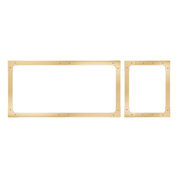 ILVE Nostalgie II Noblesse Frames for 48-Inch Range in Brass (KCN120G)